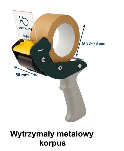 Dyspenser taśmy pakowej SZWED SNC-289 z osłoną ostrza i technologią LowNoise