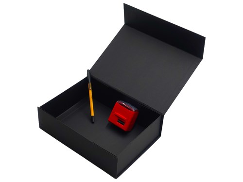 Pudełko Magnetyczne Czarne 250x180x70mm Pudełko Na Prezent Ozdobne