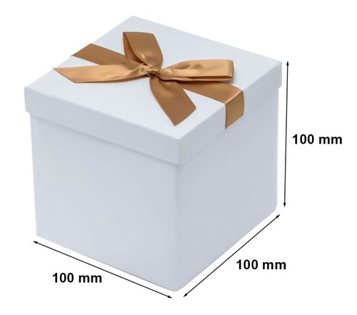 białe pudełko składane