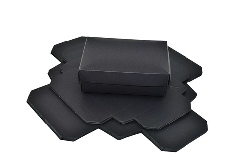 Pudełka ozdobne, rozmiar S, 140x100x47mm Czarne, 10 sztuk