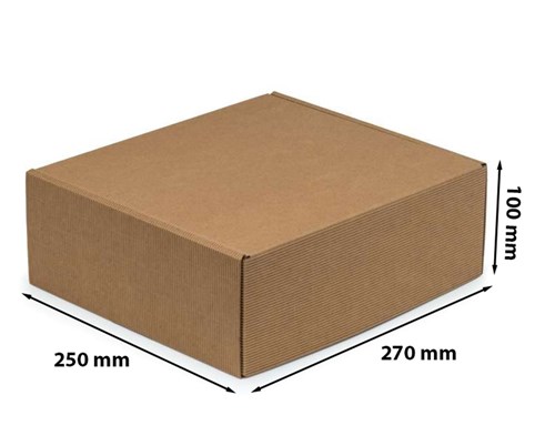 Pudełko karbowane 270x250x100mm Fefco 427