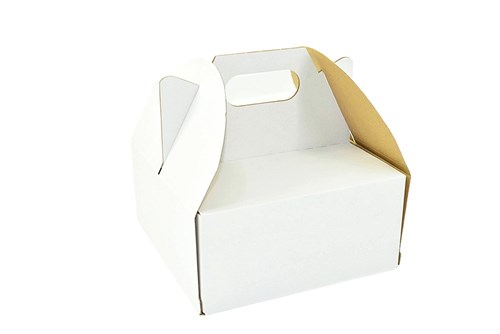 Karton wykrojnikowy biały 280x280x250 mm na tort – 20 szt.