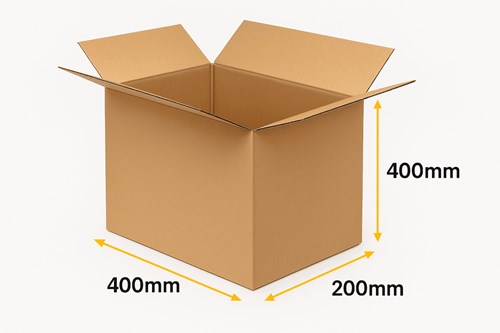 Karton klapowy 400x200x400 mm – tekturowe pudełko do palety euro