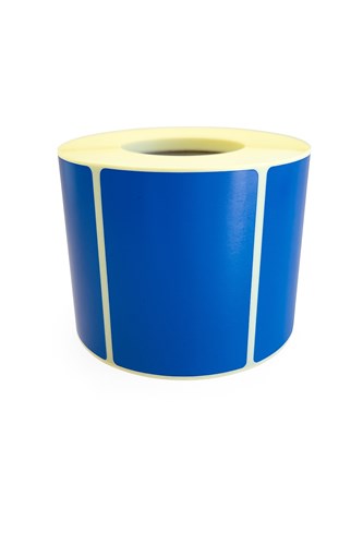 Etykiety termiczne niebieskie 60x40 mm – 500 sztuk