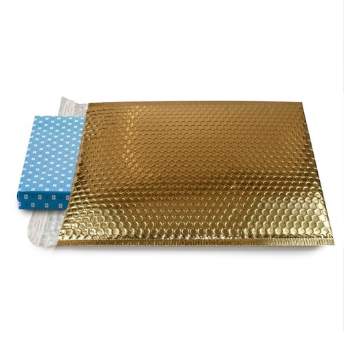 Koperta bąbelkowa metaliczna złota 180x250 mm