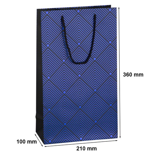 Torebki Na Wino Niebieskie