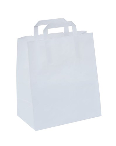 Pakiet Torba 250x150x300 / BIAŁA GŁADKA 10szt