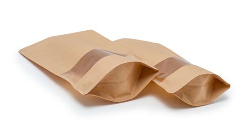 Doypack LIGHT KRAFT 750ml Małe Okno - 25 szt.