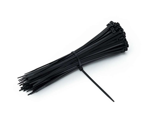 czarne opaski do kabli
