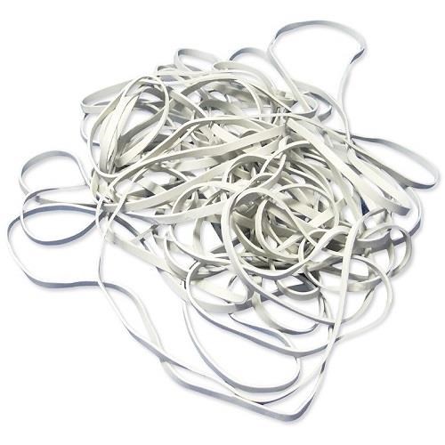 Gumki recepturki 140mmx1,5x4,0 białe - 1kg