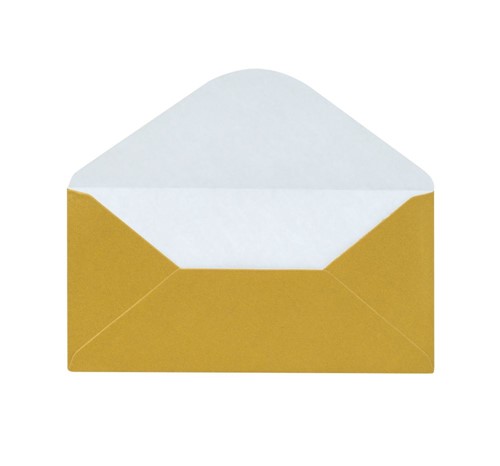 złota koperta ślubna
