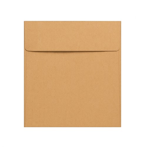 Koperty Kwadratowe K4 HK / Kraft Prążek Ribbed / 120g a50