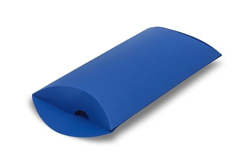 niebieskie pudełko poduszka