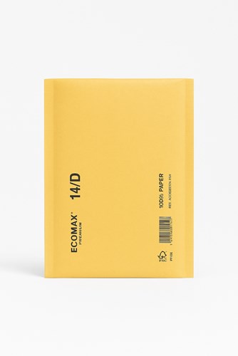 Papierowe koperty bąbelkowe ECOMAX D14 brązowe – 100 sztuk EKO