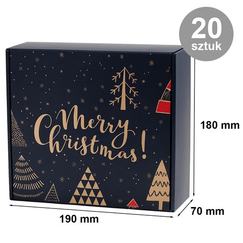 Pudełko świą 190x180x70mm(zew) ŚWIĘTA F427 20szt