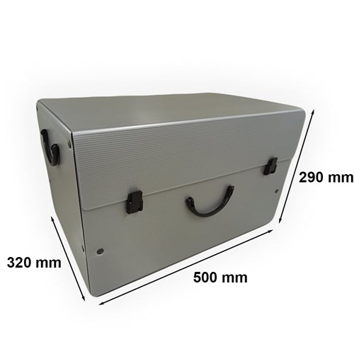 Kufer archiwizacyjny Kartonplast 500x320x290mm Srebrny