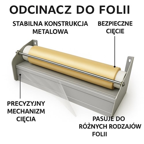Srebrna ucinarka do folii spożywczej 
