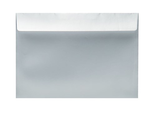 Koperty na zaproszenia C5 Matowe srebrne 120gsm 50 sztuk