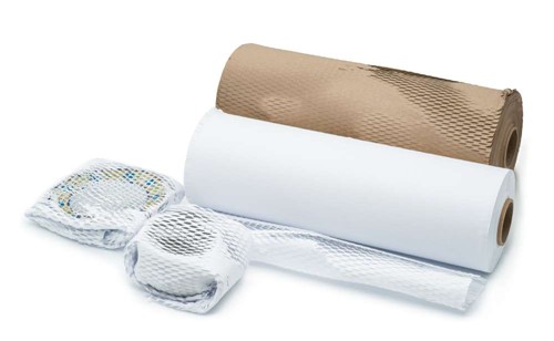 Papier nacinany kraft biały 40cm/100m