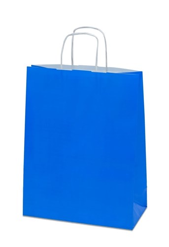 Pakiet - Torba Lakierowana 250x110x320 NIEBIESKA - 10 szt