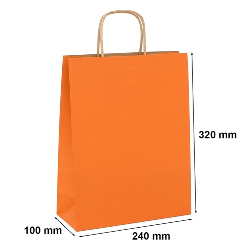 Torby Papierowe Pomarańczowe