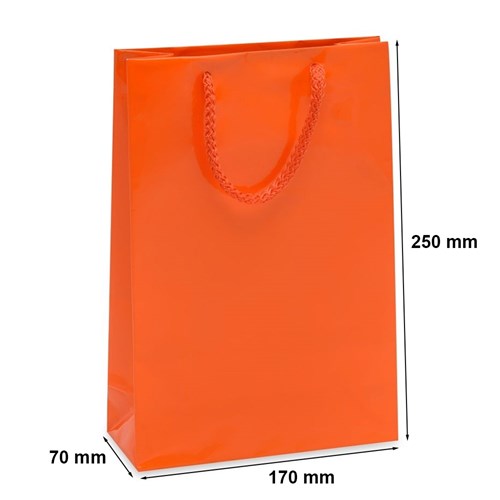 Torby Laminowane Pomarańczowe