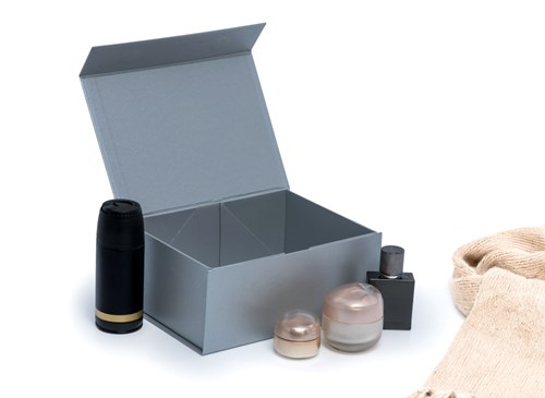 Pudełko Magnetyczne Perłowy Srebrny 235x170x100mm (zew)A5 Ozdobne