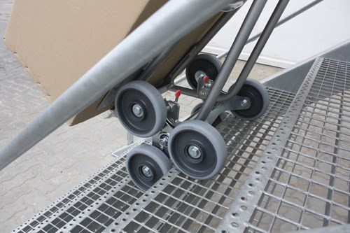 Aluminiowa taczka schodowa