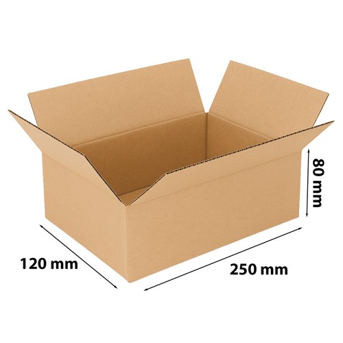 Karton klapowy 250 x 120 x 80 mm