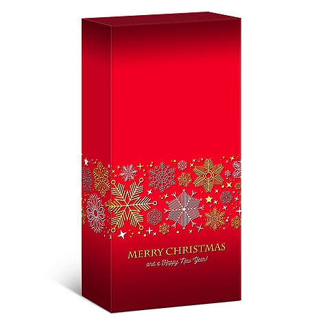 Karton Świąteczny Czerwone Merry 360x168x82 mm