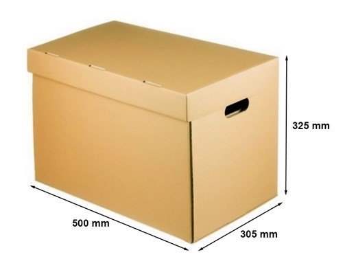 Karton do przeprowadzki 500x305x325 mm (zew.) fala B 460g – Trwały