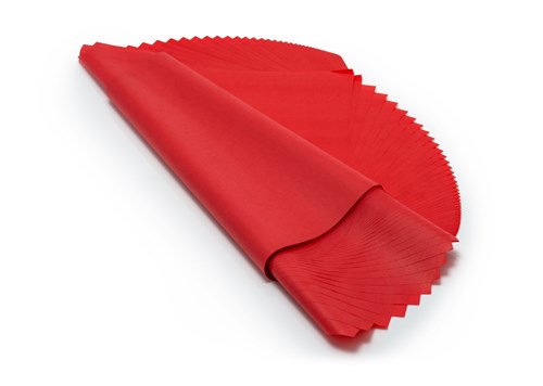 Bibuła prezentowa czerwona w arkuszach 50x70 cm