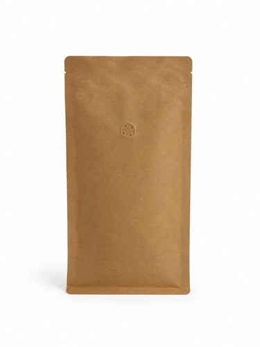 Doypack na kawę brązowy kraft 250 ml 120×80×200 mm 25 sztuk