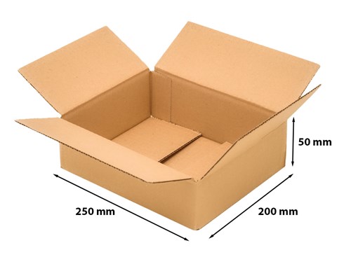 Karton klapowy 250x200x50 mm (zew) B320 – Paczkomat A