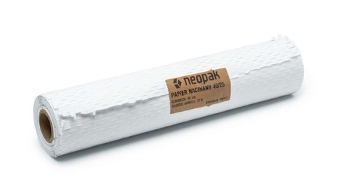 Papier nacinany kraft biały 40cm/25m