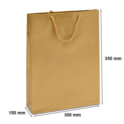 złota torebka prezentowa