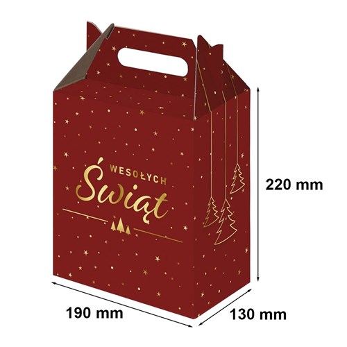 świąteczne opakowanie kartonowe