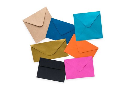 Koperty Kwadratowe K4 / Perłowe Niebieskie / 120g / 50 sztuk