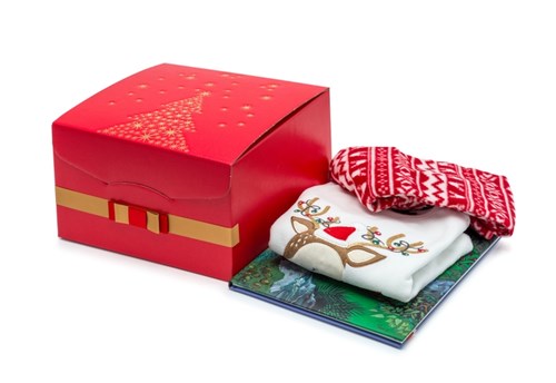 świąteczne pudełko prezentowe