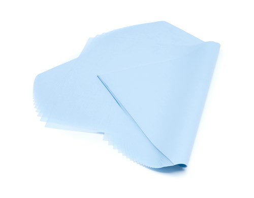 Bibuła ozdobna błękitna 38x50 cm – cienki papier do pakowania 100 sztuk