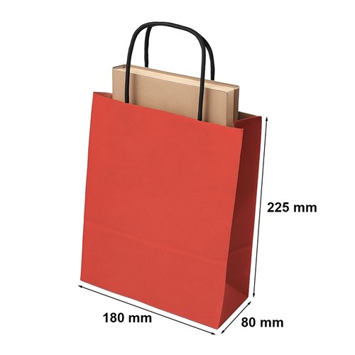 Torba Papierowa Czerwona