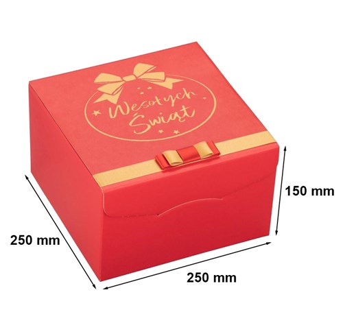 świąteczne pudełko prezentowe