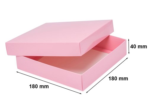 pudełko laminowane różowe