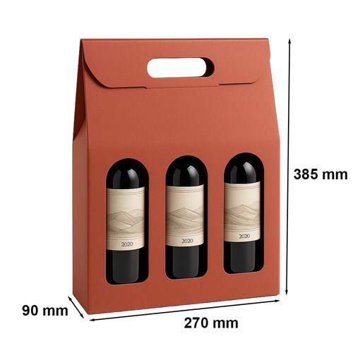 pudełko na wino czerwone