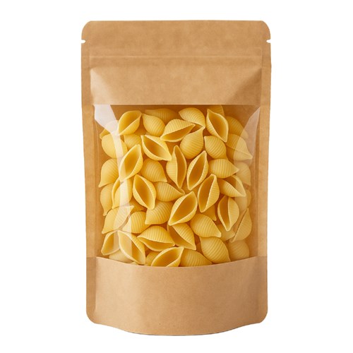 Doypack LIGHT KRAFT 250ml Duże Okno - 25 szt.