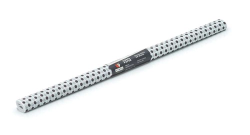 Bibuła Marszczona 50x200cm Biała w czarne kropki