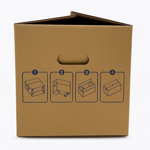 Mocny karton przeprowadzkowy 550x300x320 mm EB580 z uchwytem 5 warstw