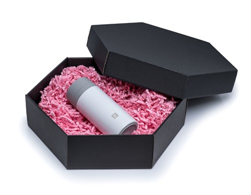 Pudełka wieczkowe karbowane czarne 240x240x90mm 10szt