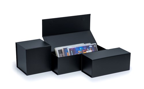 Pudełko Magnetyczne Na Wino Czarne 325x110x105mm (zew)  Ozdobne