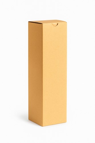 Eleganckie pudełko karbowane na butelkę wina 90x90x350 mm